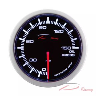 WS Series 52mm - Aftermarket Oil Pressure Gauge With Oil Press Sensor Switch - ( BAR / PSI )