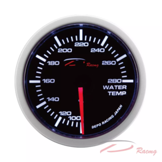 WS Series 52mm - Thermometer Coolant Water Temperature Gauge w/ Temp Probe Sensor ('C)