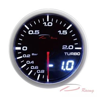 Dual View Series 60mm - Turbo Boost Vacuum Gauge With Sensor - ( BAR / PSI )
