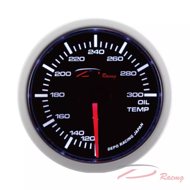 WS Series 52mm - Oil Temperature Gauge Kit With Sensor For Car Engine - (°C)