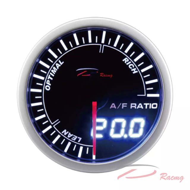 Dual View Series 60mm - Analog With Digital Narrowband AFR Air Fuel Ratio Gauge Kits For Performance Sport Car
